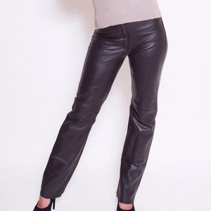 Black Leather Pants